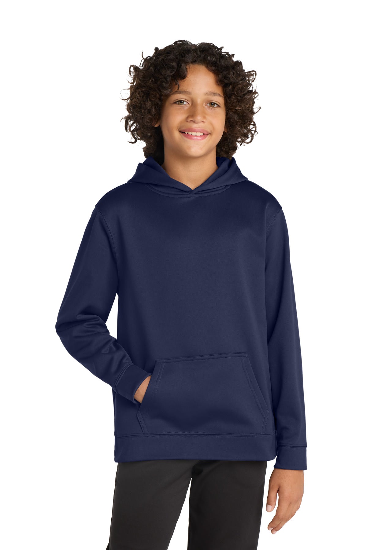 Sport-Tek ® Youth Sport-Wick ® Fleece Hooded Pullover. YST244