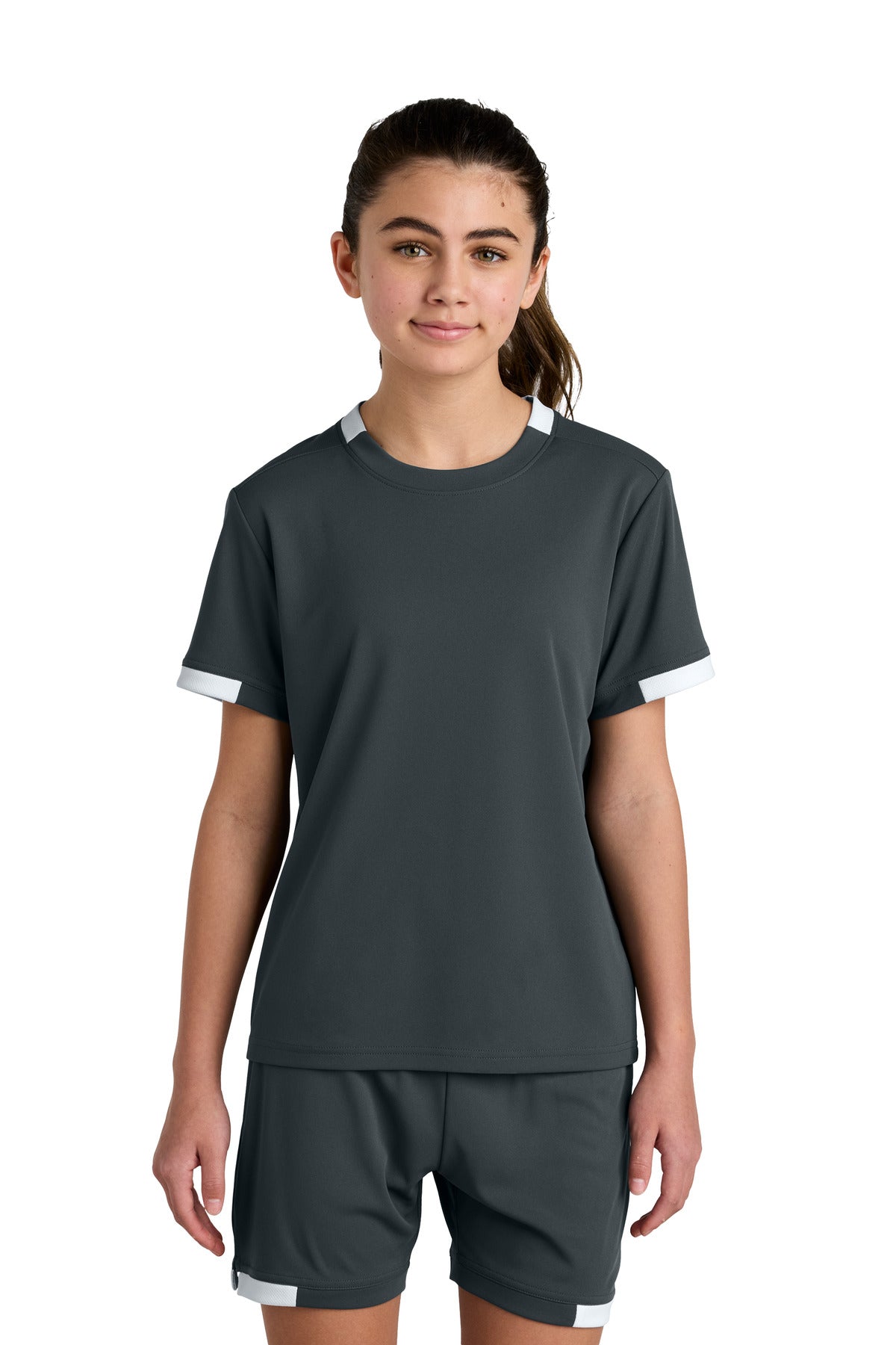 Sport-Tek ® Youth Club Short Sleeve Crew YST440