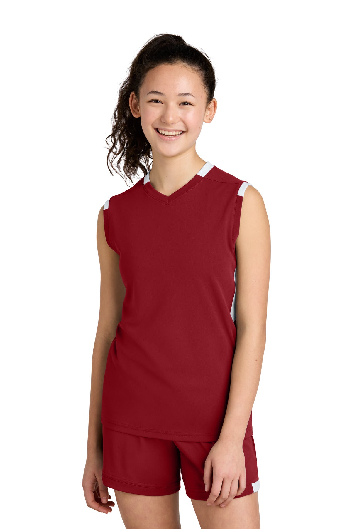 Sport-Tek ® Youth Club Sleeveless V-Neck YST441