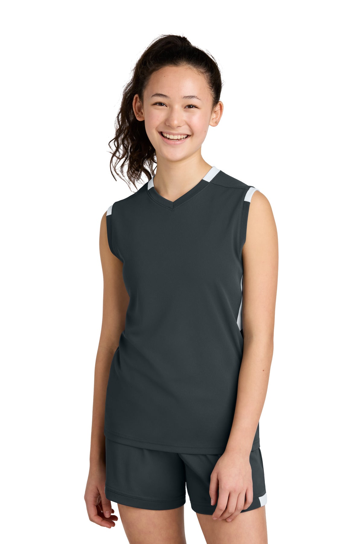Sport-Tek ® Youth Club Sleeveless V-Neck YST441
