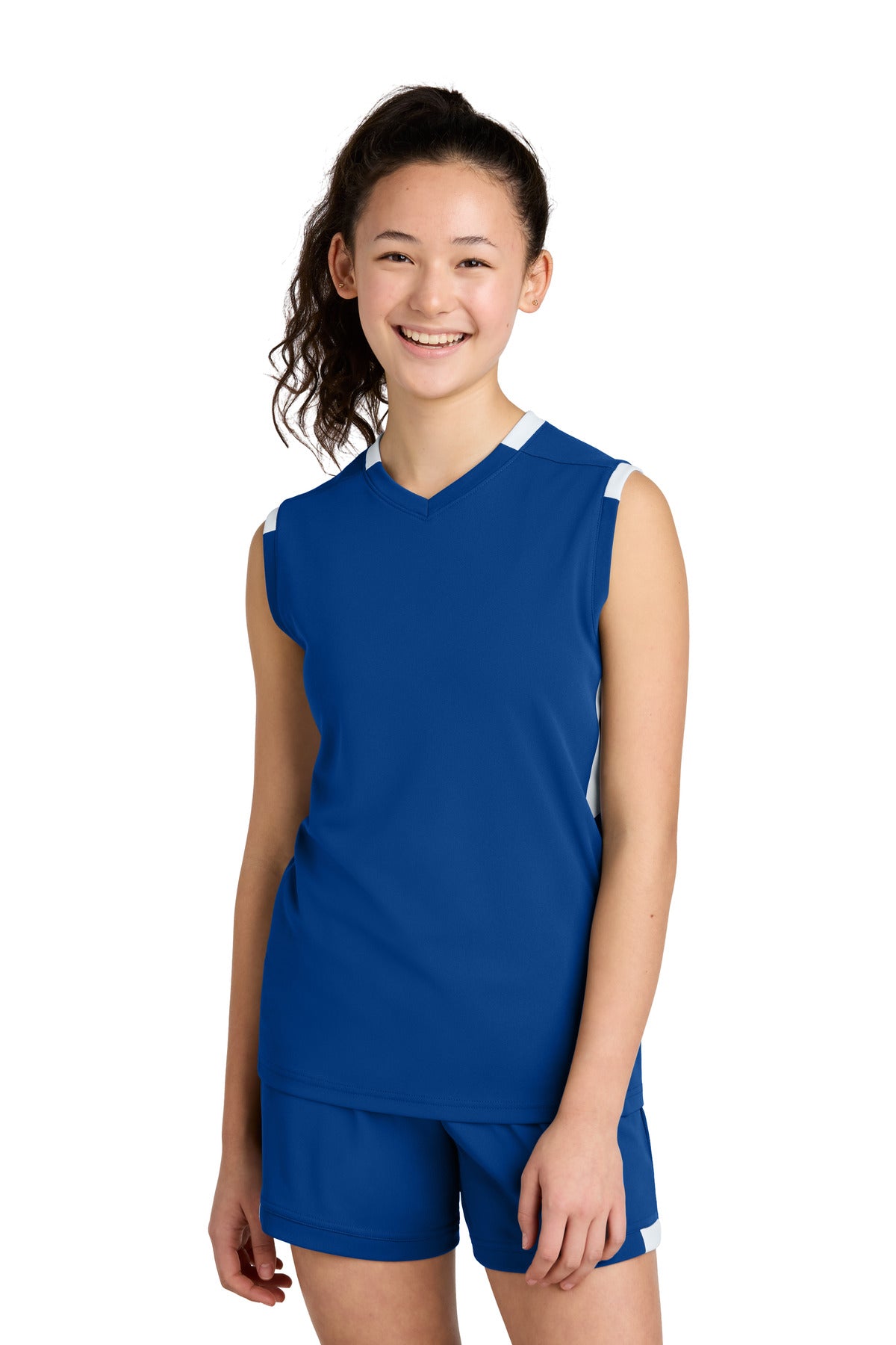 Sport-Tek ® Youth Club Sleeveless V-Neck YST441
