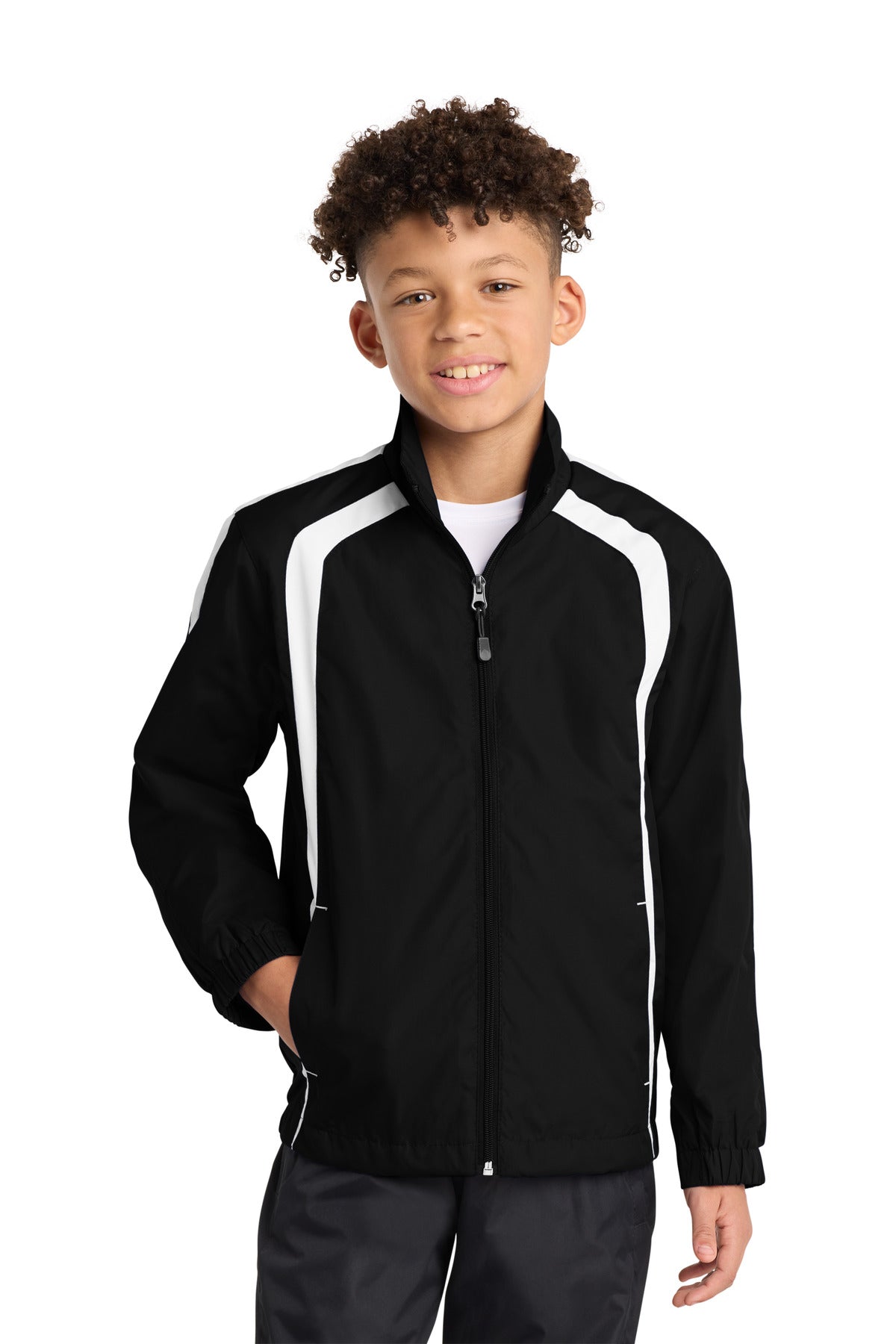 Sport-Tek ® Youth Colorblock Raglan Jacket. YST60