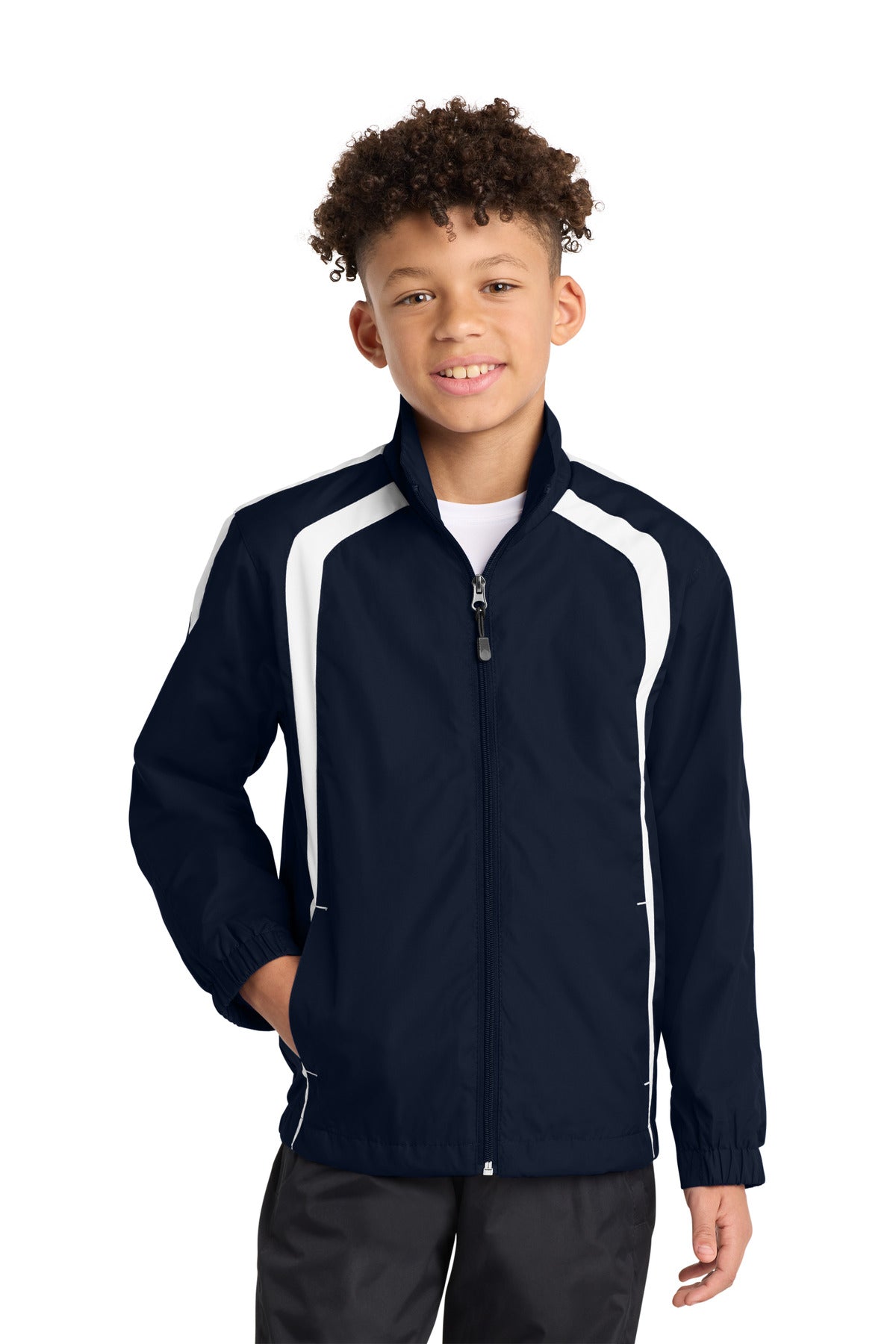 Sport-Tek ® Youth Colorblock Raglan Jacket. YST60