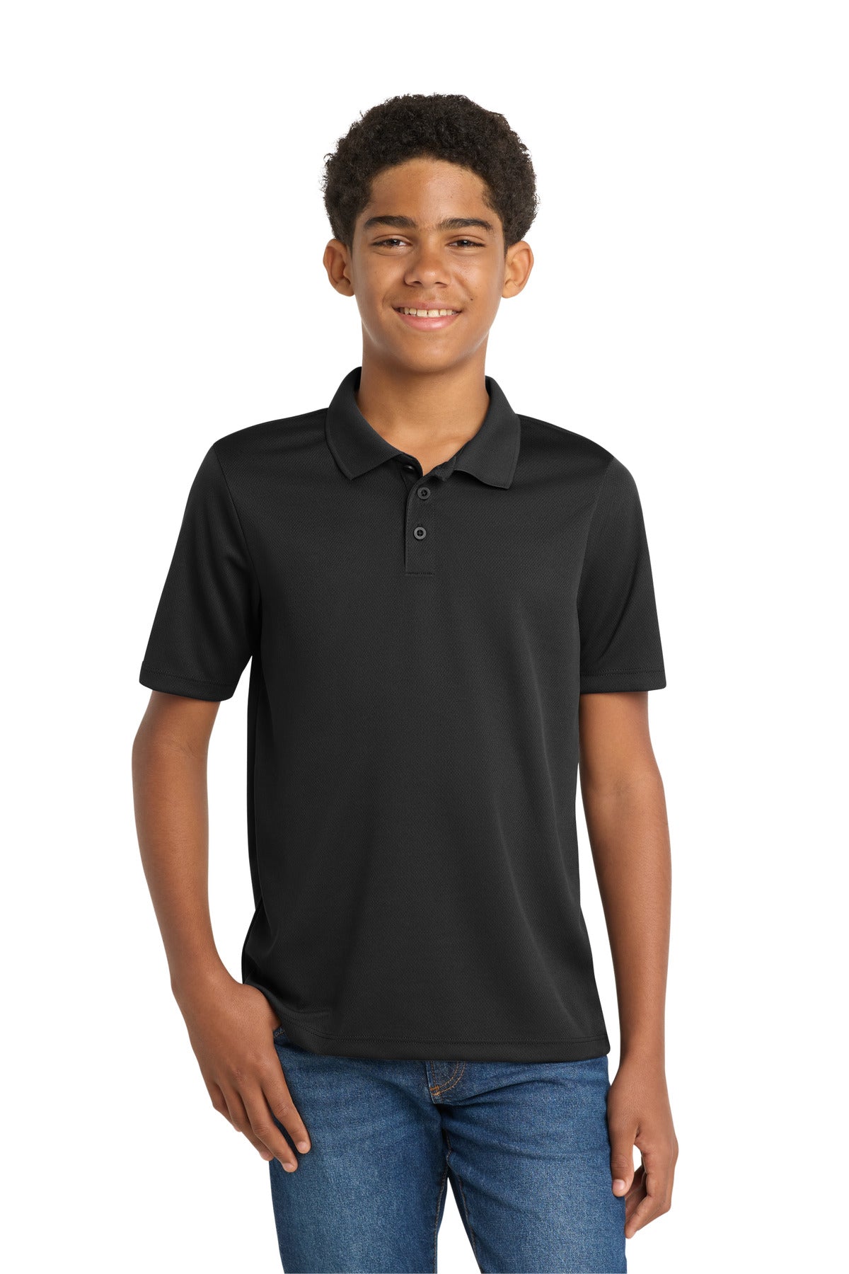 Sport-Tek ® Youth PosiCharge ® RacerMesh ® Polo. YST640