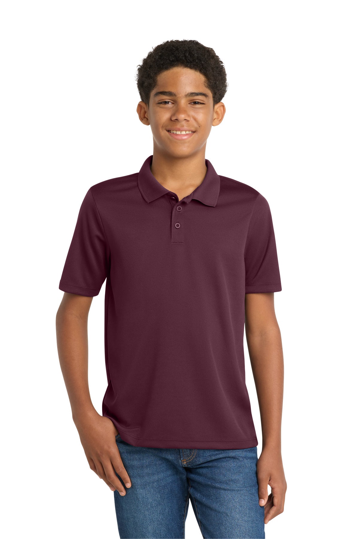 Sport-Tek ® Youth PosiCharge ® RacerMesh ® Polo. YST640