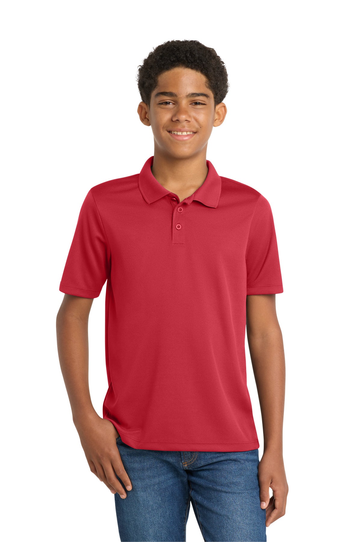 Sport-Tek ® Youth PosiCharge ® RacerMesh ® Polo. YST640