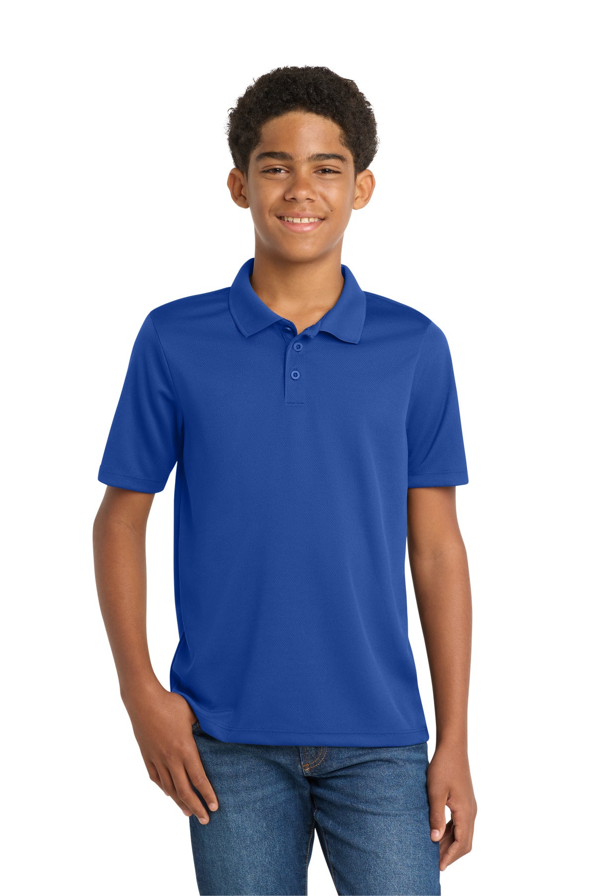 Sport-Tek ® Youth PosiCharge ® RacerMesh ® Polo. YST640