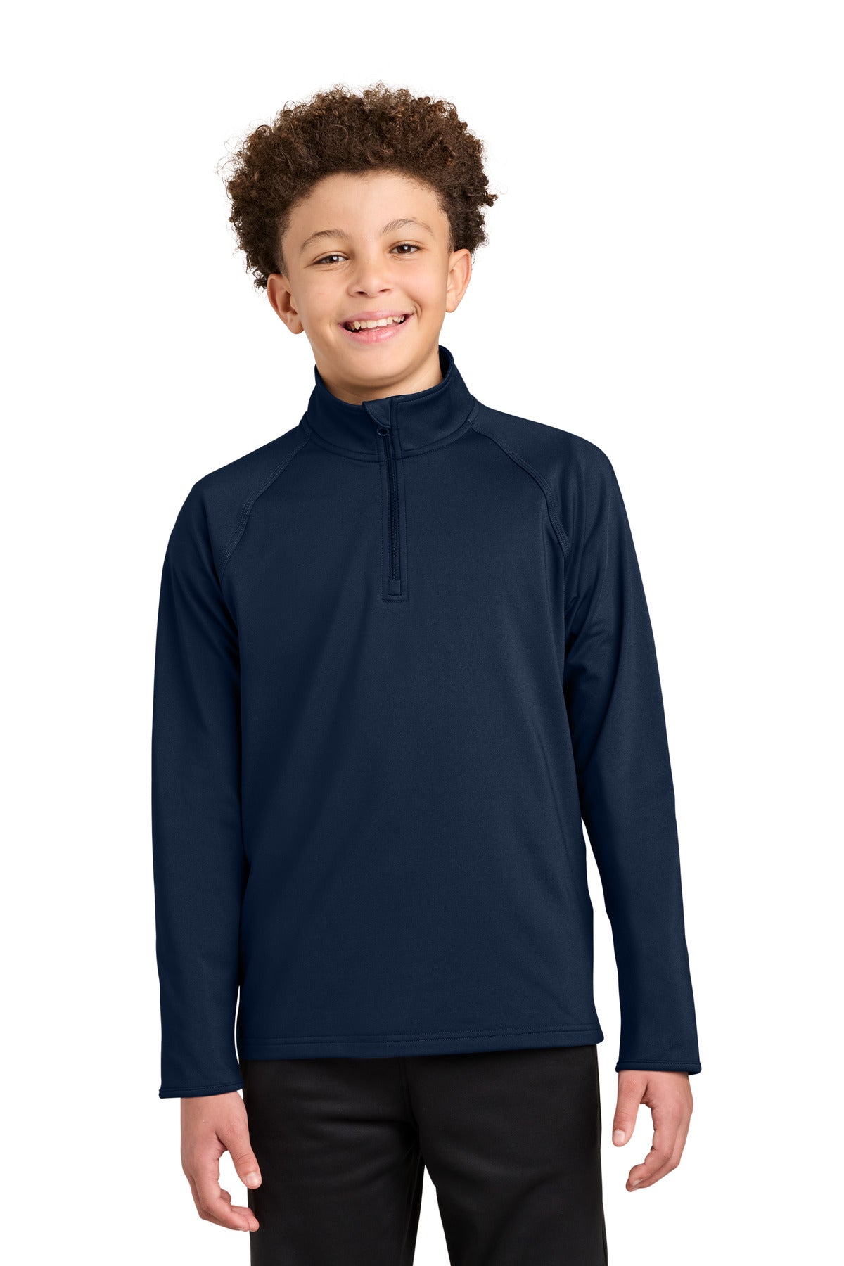 Sport-Tek ® Youth Sport-Wick ® Stretch 1/4-Zip Pullover YST850