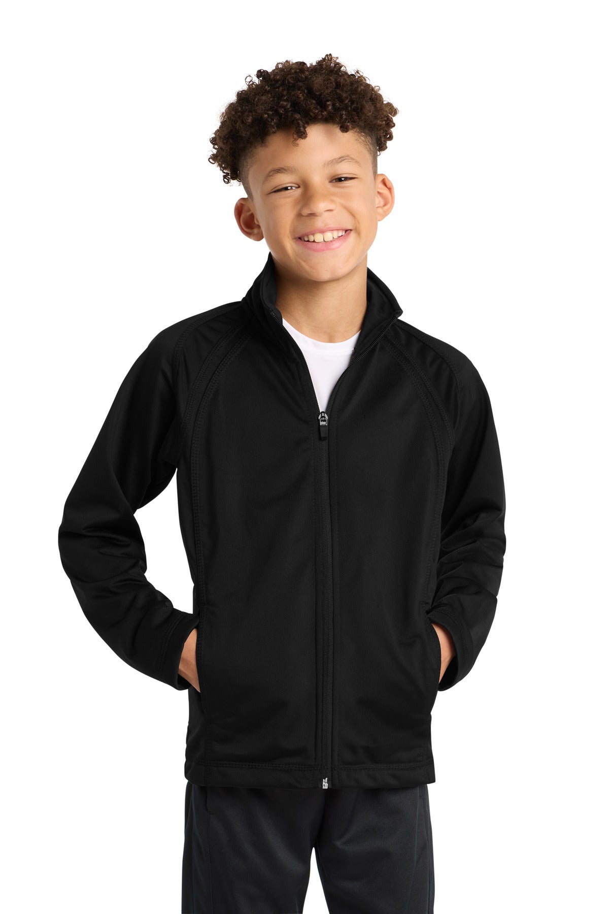 Sport-Tek ® Youth Tricot Track Jacket. YST90