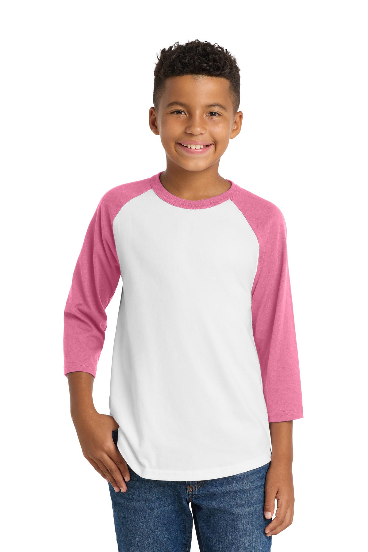 Sport-Tek ® Youth Colorblock Raglan Jersey. YT200