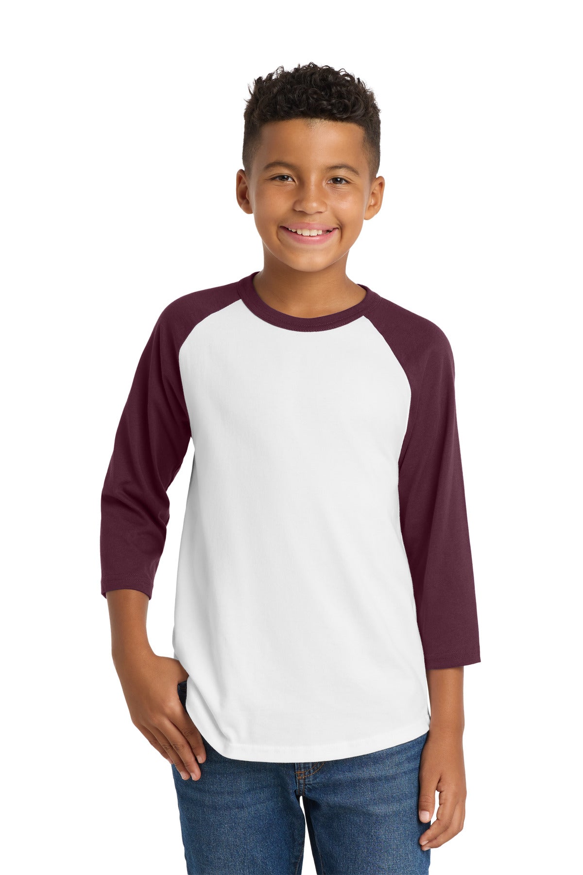 Sport-Tek ® Youth Colorblock Raglan Jersey. YT200