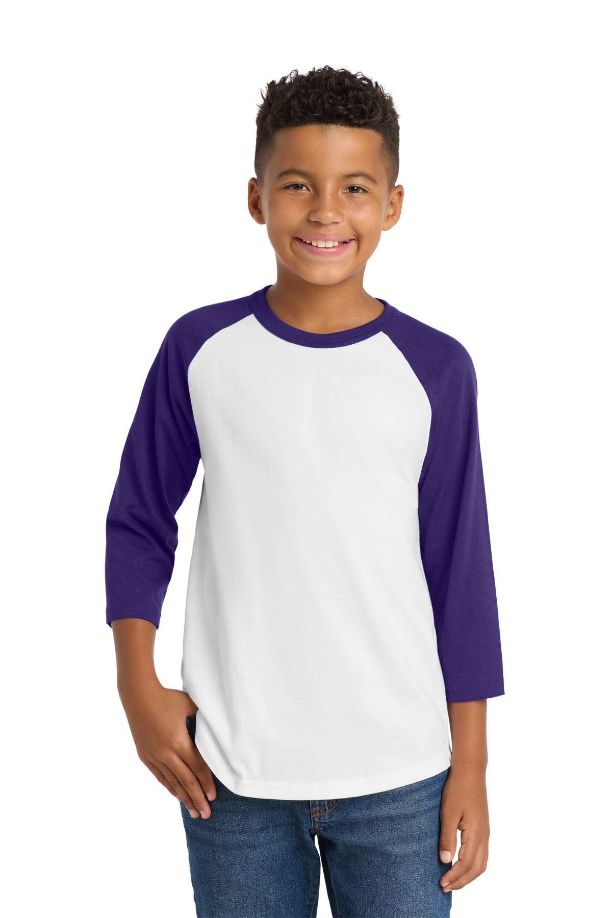 Sport-Tek ® Youth Colorblock Raglan Jersey. YT200