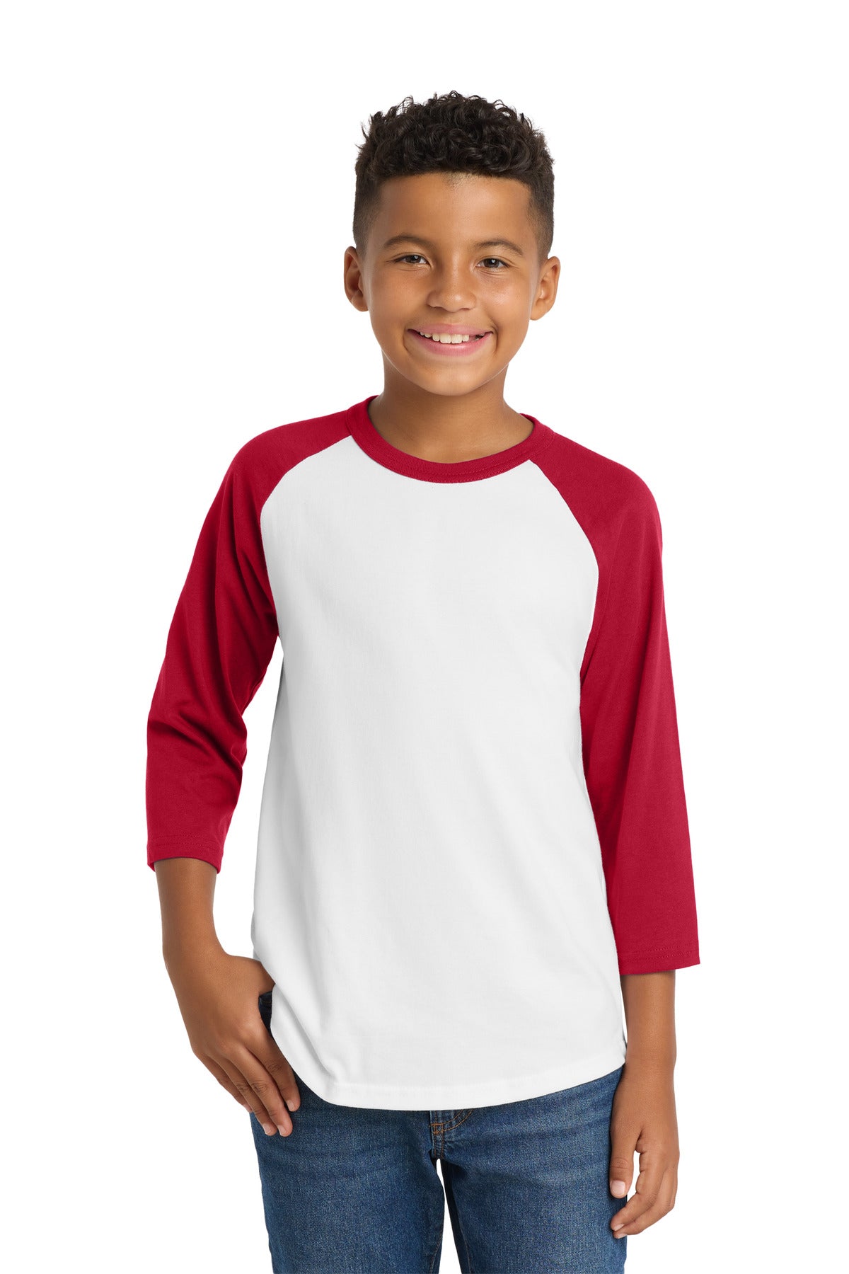 Sport-Tek ® Youth Colorblock Raglan Jersey. YT200