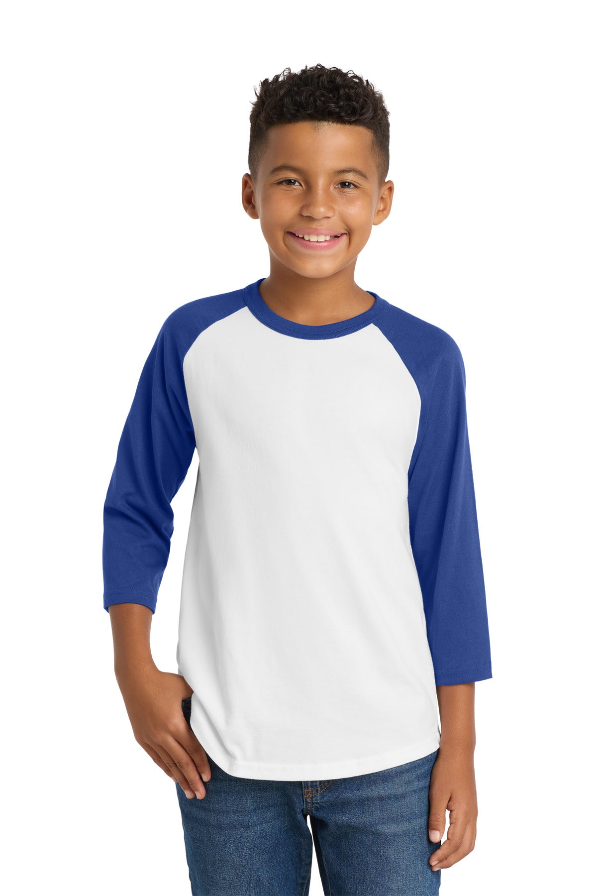 Sport-Tek ® Youth Colorblock Raglan Jersey. YT200