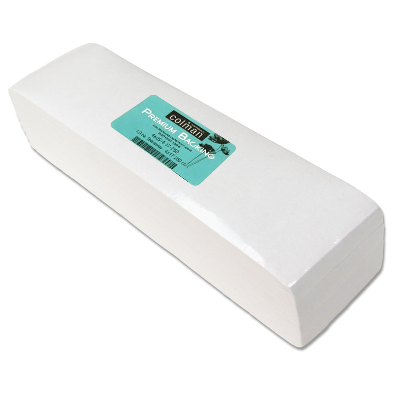 Cap Backing 1.8 Oz Tear Away 4x17" 250 pcs