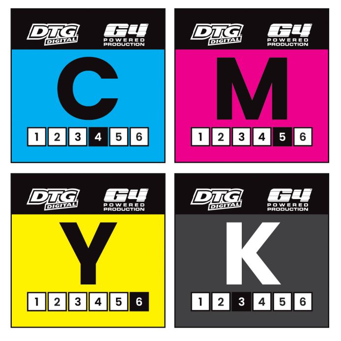 CMYK - 1 cartridge each