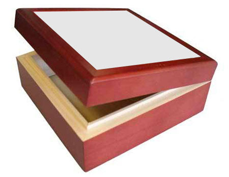 Rosewood Deluxe Hinged Box for 4.25" Tile