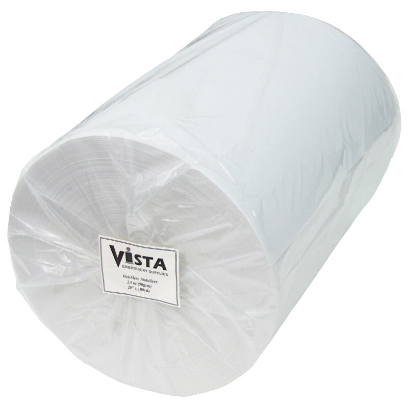Vista WebMesh Embroidery Stabilizer 20"x100yd Roll