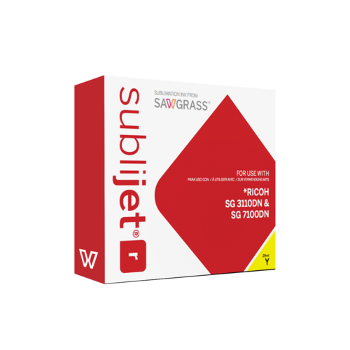 Yellow SubliJet-R Ink Cartridge for Ricoh SG 3110DN/SG7100DN
