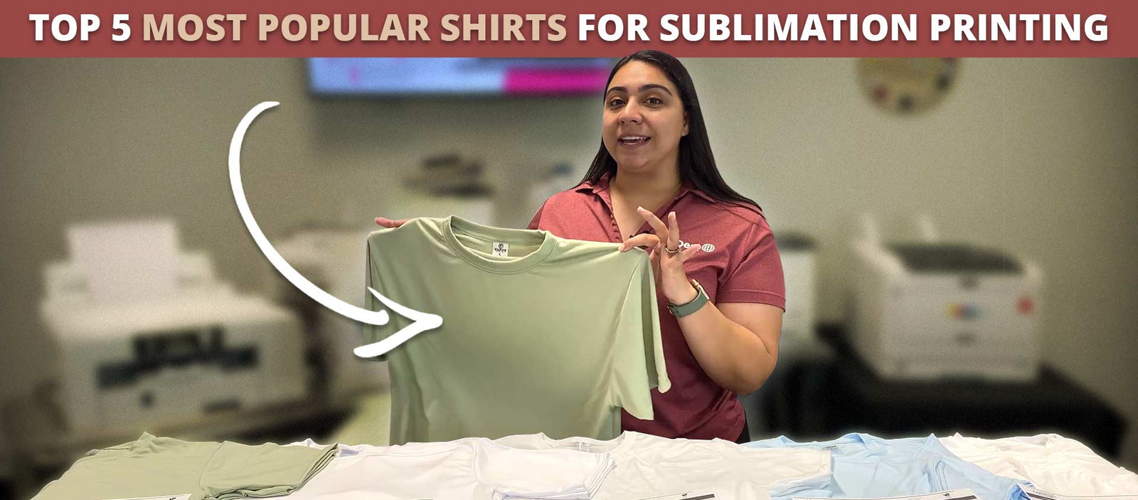 Top 5 Most Popular Shirts for Sublimation Printing