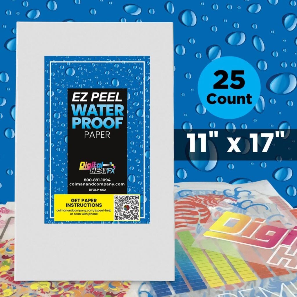 EZ Peel Waterproof Paper Instructions