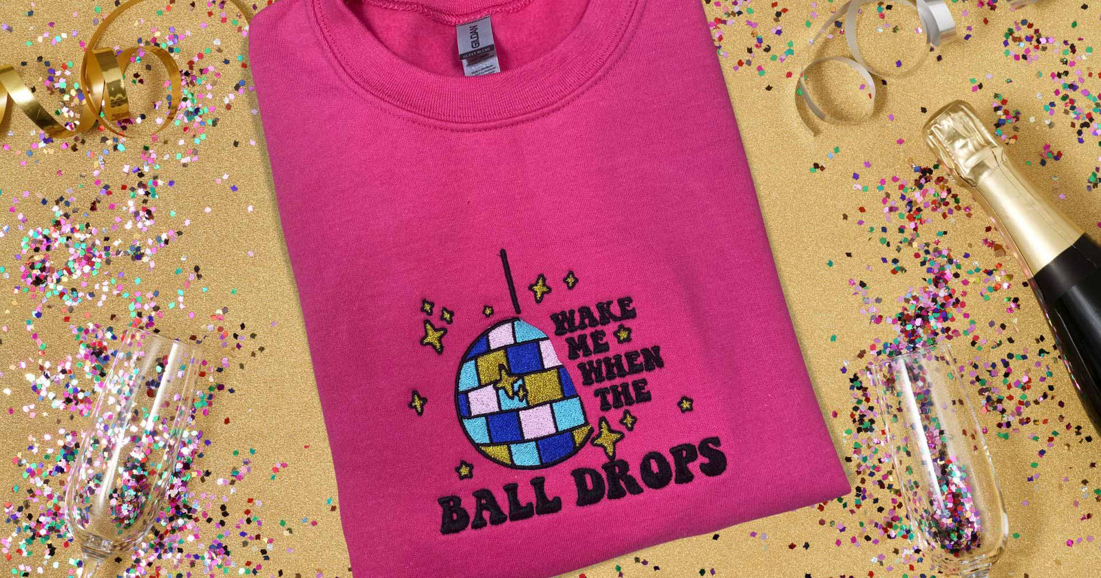 Wake Me When the Ball Drops | Free Embroidery Design Guide