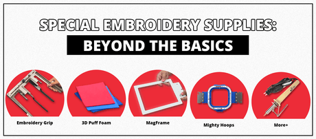 Special Embroidery Supplies: Beyond the Basics