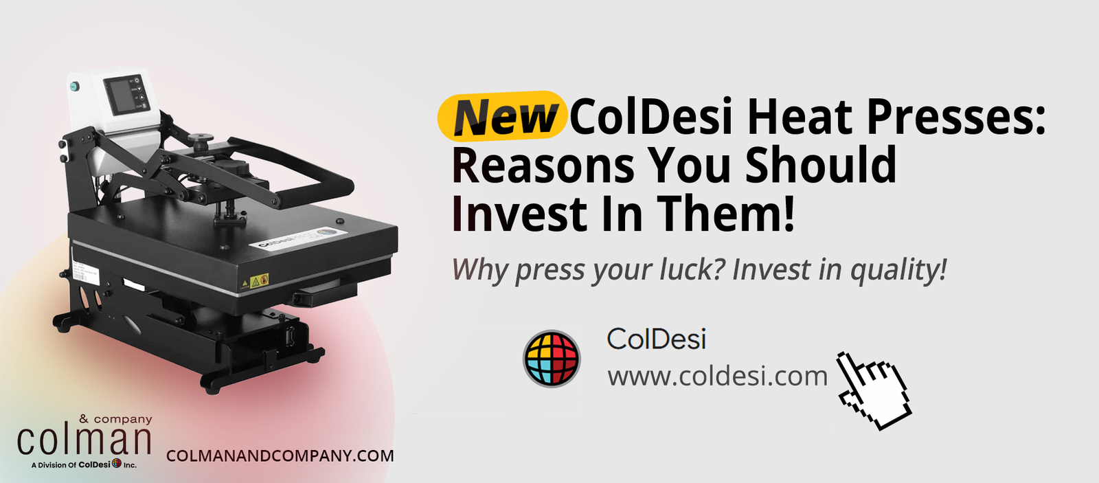 Why Investing in a Professional Heat Press Machine from ColDesi Is Essential for Your Custom Printing Business