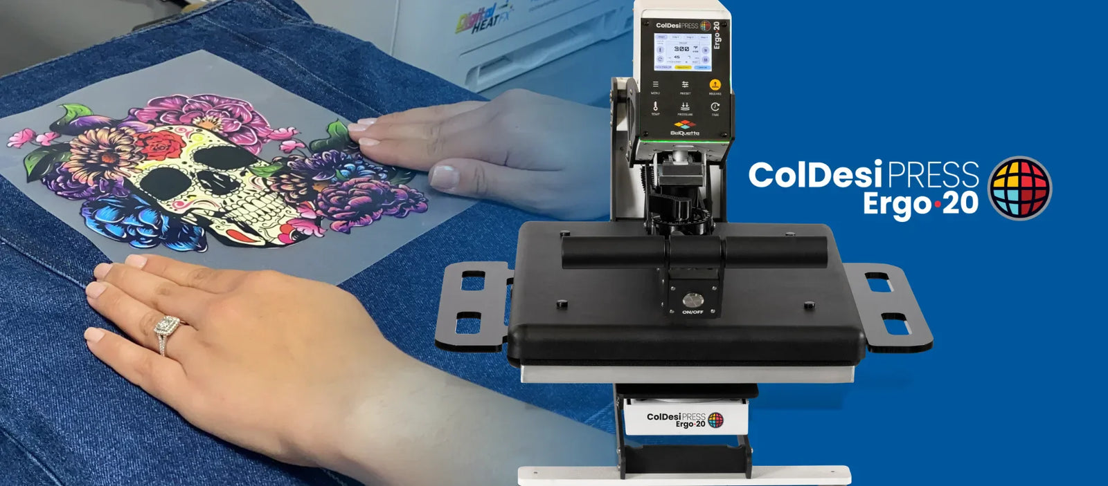 Professional Heat Press for High-Volume Custom Apparel | Ergo Press by ColDesi