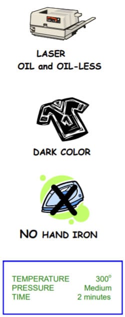 Laser1 Opaque Transfer Paper Instructions