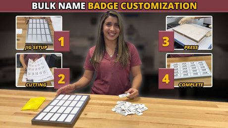 How to Sublimate Unisub Name Badges with a Jig&nbsp;&nbsp;