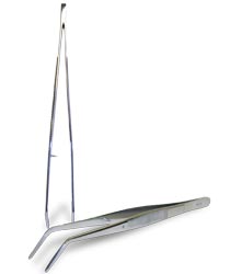 6" Bent Tweezers