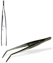 TWEEZERS 6" BENT w/Lock