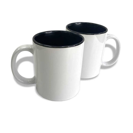 15oz Black Two Tone Ceramic Sublimation Coffee Mug