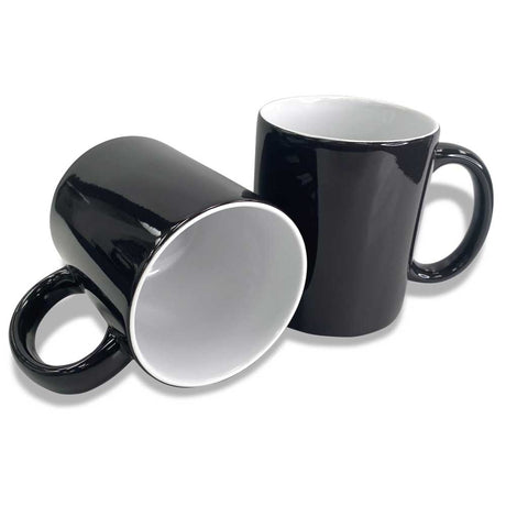 Black Color Changing 11oz Ceramic Mug