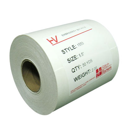 1.5 OZ Peel & Stick Sticky Embroidery Stabilizer 5.5X50 Yard Roll