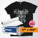 17"x100" Roll 3G JET-OPAQUE 1 Step, Darks Heat Transfer Paper - Neenah