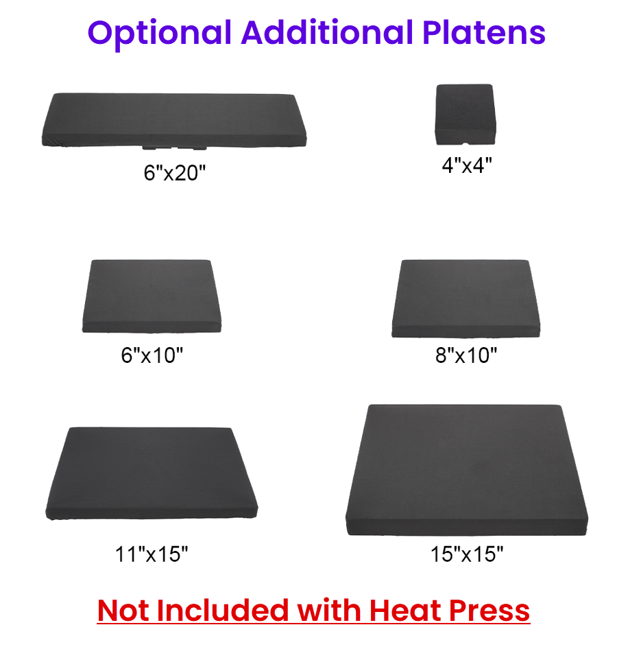 Optional additional platens