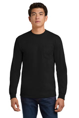 Gildan ®  - Ultra Cotton ®  100% US Cotton Long Sleeve T-Shirt with Pocket.  2410