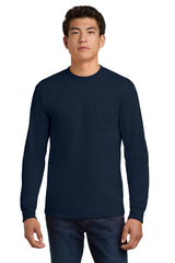 Gildan ®  - Ultra Cotton ®  100% US Cotton Long Sleeve T-Shirt with Pocket.  2410
