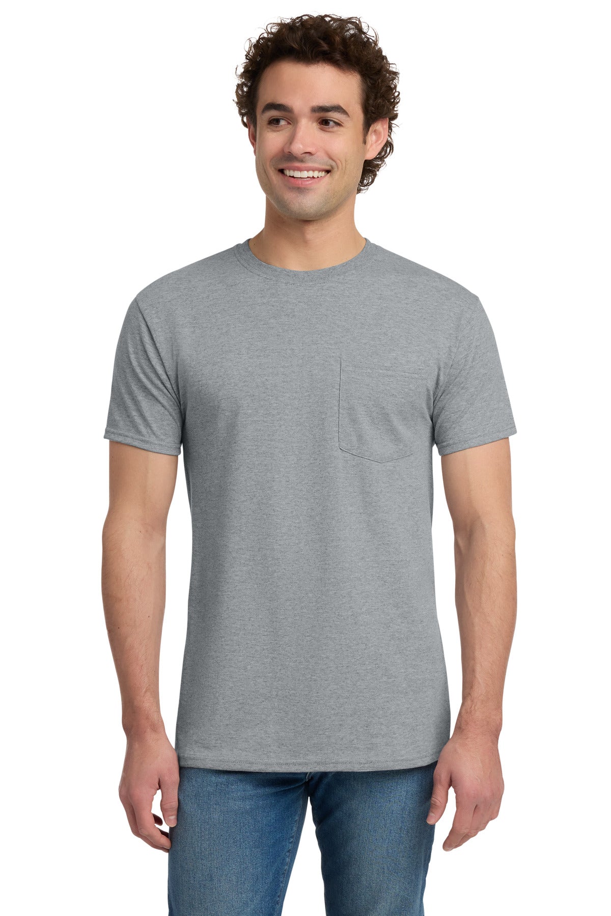 Jerzees ®  -  Dri-Power ®  50/50 Cotton/Poly Pocket T-Shirt.  29MP