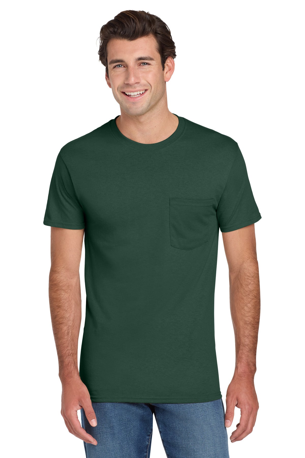 Jerzees ®  -  Dri-Power ®  50/50 Cotton/Poly Pocket T-Shirt.  29MP