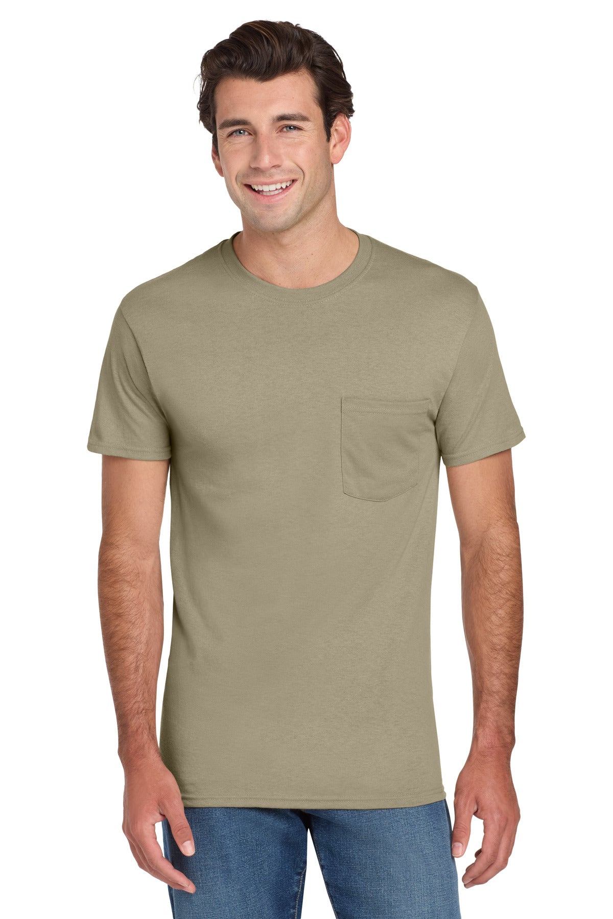 Jerzees ®  -  Dri-Power ®  50/50 Cotton/Poly Pocket T-Shirt.  29MP