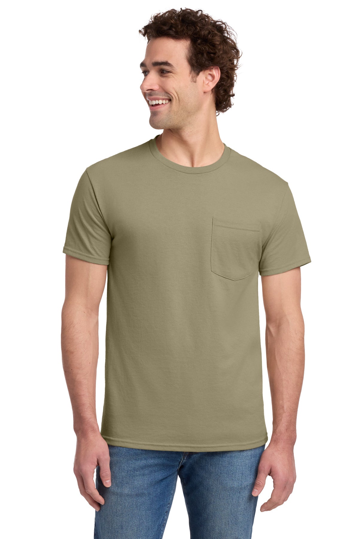 Jerzees ®  -  Dri-Power ®  50/50 Cotton/Poly Pocket T-Shirt.  29MP