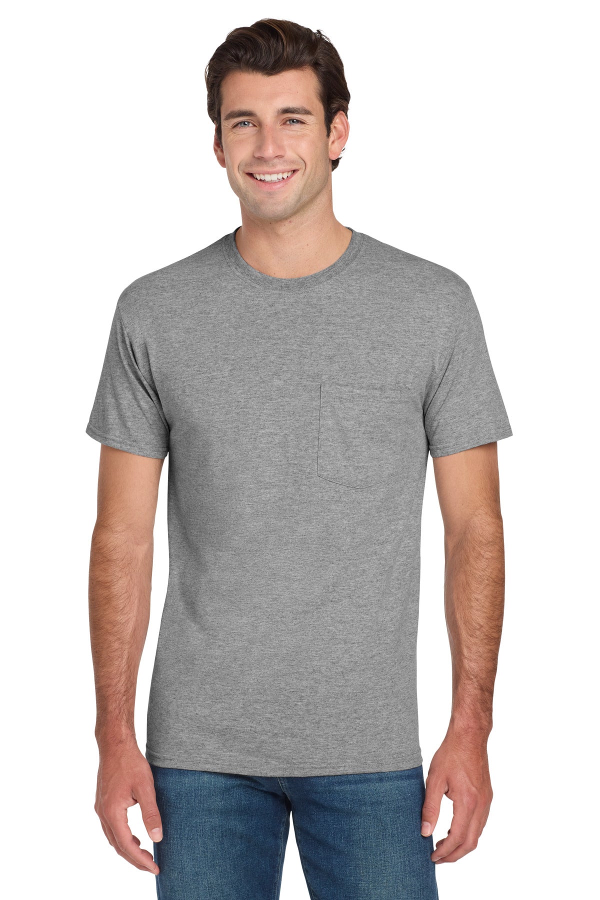 Jerzees ®  -  Dri-Power ®  50/50 Cotton/Poly Pocket T-Shirt.  29MP
