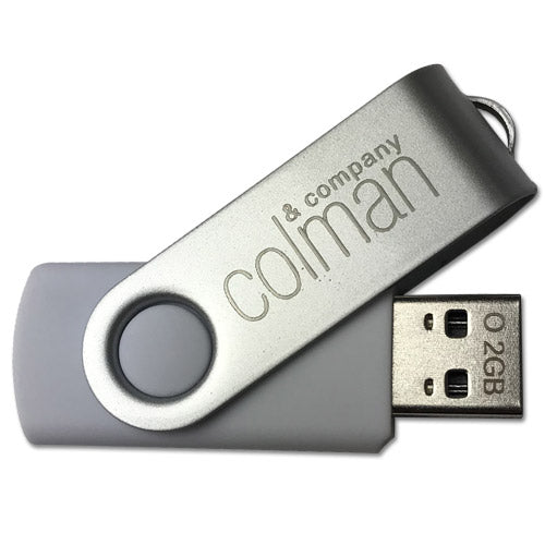 USB ThumbDrive 2GB White