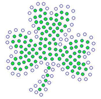2 Color Shamrock Large