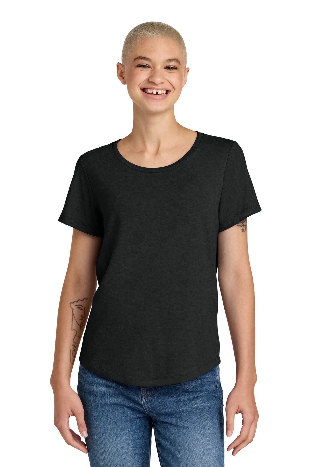 Allmade ®  Women's Relaxed Tri-Blend Scoop Neck Tee AL2015