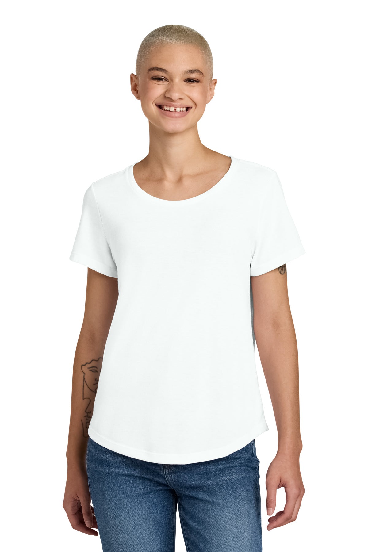 Allmade ®  Women's Relaxed Tri-Blend Scoop Neck Tee AL2015