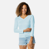 Long Sleeve Solar Ladies' V-Neck